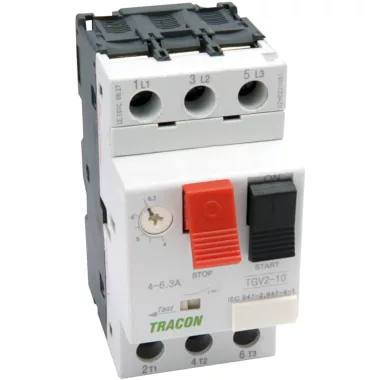 TRACON TGV2-04 Kézi müködtetésű motorvédő kapcsoló 0,4-0,63A, 0,18kW