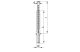 TRACON TH10160 Hosszított tipli, szürke M10×160mm, PA6.6