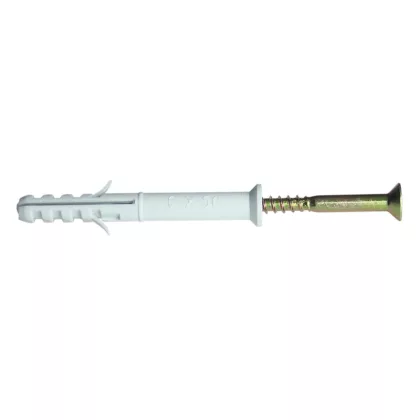 TRACON THC10100 Hosszított tipli+csavar, szürke M10×100mm, PA6.6