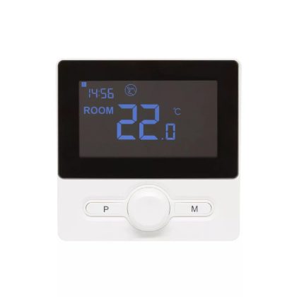 HOME THE25B digitális vezetékes szobatermosztát, falra szerelhető, programozható, ablaknyitás-érzékelés, fagyvédelmi funkció, fekete HOME THE25B digitális vezetékes szobatermosztát, falra szerelhető, programozható, ablaknyitás-érzékelés, fagyvédelmi funkció, fekete