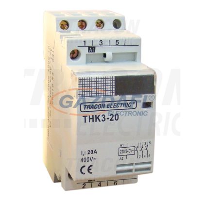   TRACON THK2-32-24 Installációs kontaktor 230V, 50Hz, 2P, 2×NO, 32/12A, 24V AC