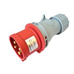 TRACON TICS-024H Ipari csatlakozó dugó, külső tömítőszelencével 32A, 400V, 3P+E, 6h, IP44