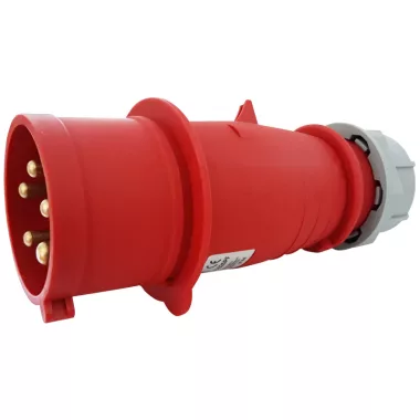 TRACON TICS-025PF Stecher industrială de inversare a fazei cu presetupa externă 32A, 400V, 3P + N + E, 6h, IP44