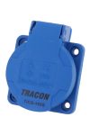 TRACON TICS-105S Beépíthető csatlakozóaljzat, oldalsó védőérintkezővel, kerek 16A, 250V, 2