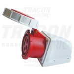   TRACON TICS-1252 Felületre szerelhető ipari csatlakozóaljzat 32A, 400V, 3P+N+E, 6h, IP67
