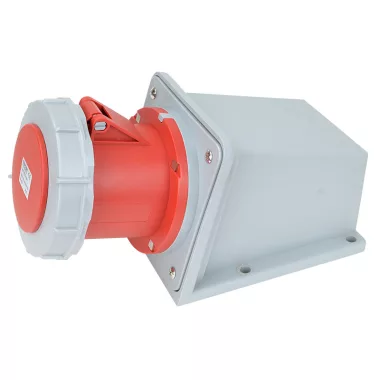 TRACON TICS-144 Felületre szerelhető ipari csatlakozóaljzat 125A, 400V, 3P+E, 6h, IP67