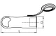 TRACON TICS-212GH Csatlakozó aljzat, védőérintkezővel, gumi, húzófüles 16A, 250V, 2P+E, IP44 (SCHUKO)