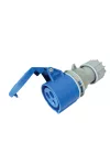 TRACON TICS-213H Priza industriala cu presetupa exterioară 16A, 230V, 2P + E, 6h, IP44