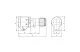 TRACON TICS-213H Priza industriala cu presetupa exterioară 16A, 230V, 2P + E, 6h, IP44