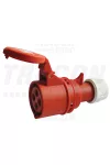 TRACON TICS-214P Ipari csatlakozó aljzat,külső tömítőszelencével 16A, 400V, 3P+E, 6h, IP44 TRACON TICS-214P Ipari csatlakozó aljzat,külső tömítőszelencével 16A, 400V, 3P+E, 6h, IP44