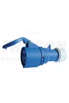TRACON TICS-223P Ipari csatlakozó lengőaljzat, külső tömítőszelencével 32A, 250V, 2P+E, 6h, IP44 TRACON TICS-223P Ipari csatlakozó lengőaljzat, külső tömítőszelencével 32A, 250V, 2P+E, 6h, IP44