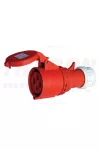 TRACON TICS-224P Ipari csatlakozó lengőaljzat, külső tömítőszelencével 32A, 400V, 3P+E, IP44 TRACON TICS-224P Ipari csatlakozó lengőaljzat, külső tömítőszelencével 32A, 400V, 3P+E, IP44