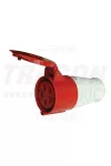 TRACON TICS-225P Ipari csatlakozó lengőaljzat, külső tömítőszelencével 32A, 400V, 3P+N+E, IP44 TRACON TICS-225P Ipari csatlakozó lengőaljzat, külső tömítőszelencével 32A, 400V, 3P+N+E, IP44