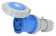 TRACON TICS-233 Ipari csatlakozóaljzat, fokozott védelemmel 63A, 250V, 2P+E, 6h, IP67