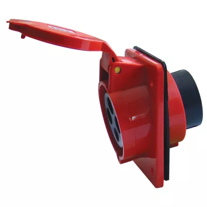   TRACON TICS-324 Priză industrială înclinată încastrat 32A, 400V, 3P + E, 6h, IP44