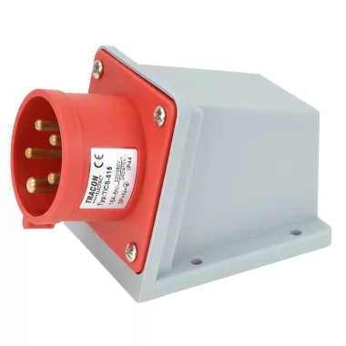 TRACON TICS-515 Ștecher industrial montat pe suprafață 16A, 400V, 3P + N + E, 6h, IP44