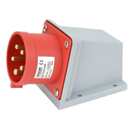 TRACON TICS-525 Felületre szerelhető ipari csatlakozó dugó 32A, 400V, 3P+N+E, 6h, IP44