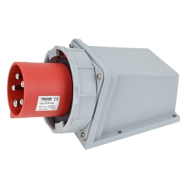TRACON TICS-535 Ștecher industrial montat pe suprafață 63A, 400V, 3P + N + E, 6h, IP67