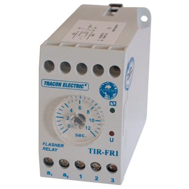 TRACON TIR-FR1 Ütemadó 250V AC, 0,5s / 0-12s, 5A/250V AC, 10A/24V AC/DC