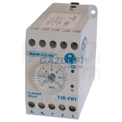   TRACON TIR-FR1 Ütemadó 250V AC, 0,5s / 0-12s, 5A/250V AC, 10A/24V AC/DC