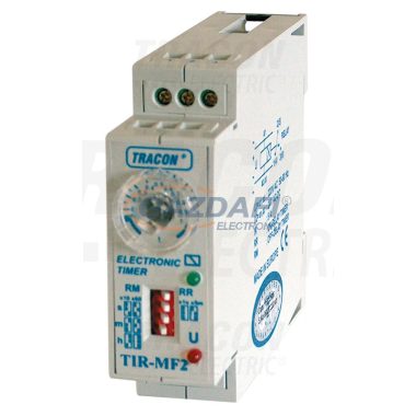 TRACON TIR-MF2 Kétfunkciós időrelé 230V AC/24V AC/DC, 0s-60h 5A/250V AC