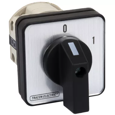 TRACON TK-166/3 Kézikapcsoló, BE-KI 400V, 50Hz, 160A, 3P, 37kW, 88×88mm, 60°