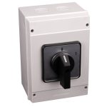 TRACON TK-166/3T65 Tokozott kézikapcsoló, BE-KI 400V, 50Hz, 160A, 3P, 37kW, 88×88mm, 60°, 