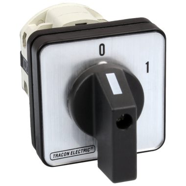 TRACON TK-326/4 Kézikapcsoló, BE-KI 400V, 50Hz, 32A, 4P, 11kW, 64×64mm, 60°