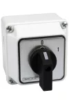 TRACON TK-326/4T Tokozott kézikapcsoló, BE-KI 400V, 50Hz, 32A, 4P, 11kW, 64×64mm, 60°, IP44