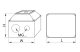 TRACON TKF-20T65 Tokozott főkapcsoló, BE-KI 400V, 50Hz, 20A, 4P, 5,5kW, 64×64mm, IP65