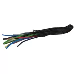   TRACON TKH-010 Műanyag kábelharisnya, halogénmentes poliészter, fekete dmin-dmax=4,8-15,9mm, PET