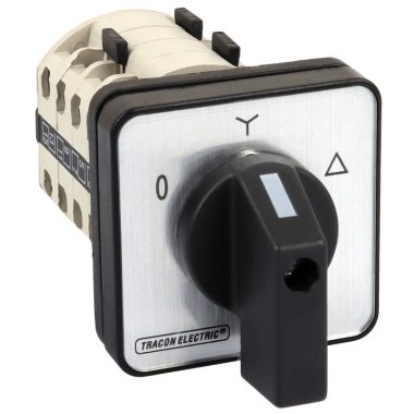 TRACON TKM-25/C Közvetlen Y-D motorkapcsoló 400V, 50Hz, 25A, 7,5kW, 48×48mm