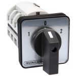 TRACON TKM-25/N Közvetlen irányváltó motorkapcsoló, 1-0-2 400V, 50Hz, 25A, 7,5kW, 48×48mm