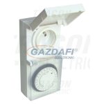   TRACON TKO-DNVF Dugaszolható napi kapcsolóóra, elektromechanikus, csapos 230V, 16A, IP44