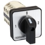   TRACON TKV-209/4 Választókapcsoló, 1-0-2 400V, 50Hz, 20A, 2×4P, 5,5kW, 48×48mm, 90°