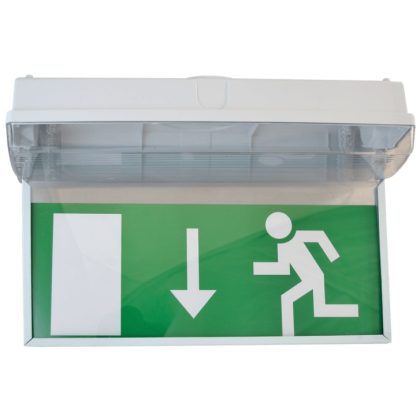 TRACON TLBV-18-KL Exit sign for TLBV-18 ceiling, down arrow