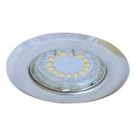 TRACON TLC-2C Beépíthető lámpatest spot fényforrásokhoz, króm max.50W, MR16, D=82mm