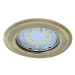   TRACON TLC-2MG Beépíthető lámpatest spot fényforrásokhoz, matt arany max.50W, MR16, D=82mm