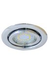 TRACON TLC-6C Beépíthető lámpatest spot fényforrásokhoz, króm max.50W, MR16, D=97mm, 30°