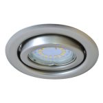 TRACON TLC-6MC Beépíthető lámpatest spot fényforrásokhoz, matt króm max.50W, MR16, D=97mm,