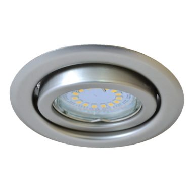 TRACON TLC-6MC Beépíthető lámpatest spot fényforrásokhoz, matt króm max.50W, MR16, D=97mm,