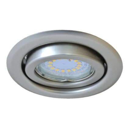   TRACON TLC-6MC Beépíthető lámpatest spot fényforrásokhoz, matt króm max.50W, MR16, D=97mm, 30°