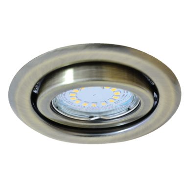 TRACON TLC-6MG Beépíthető lámpatest spot fényforrásokhoz, matt arany max.50W, MR16, D=97mm, 30°