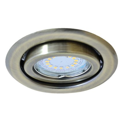   TRACON TLC-6MG Beépíthető lámpatest spot fényforrásokhoz, matt arany max.50W, MR16, D=97mm, 30°