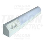   TRACON TLFL-10 Fénycsöves lámpatest dupla dugaszolóaljzattal 230V, 50Hz, T8, G13, 10W, 10A, EEI=A