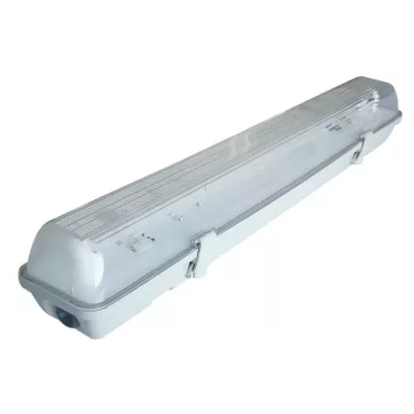 TRACON TLFV-118E Fluorescent protected luminaire with electronic ballast 230V, 50Hz, T8, G13, 1 × 18 W, IP65, ABS / PC, A2, EEI = A