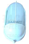 TRACON TLH-04FFW Fém hajólámpa, ovális, fehér, félig takart, függőleges 230V, 50Hz, E27, max.60W, IP44, EEI=A++, A+, A, B, C, D, E