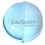   TRACON TLH-05FW Fém hajólámpa, kerek, fehér, félig takar 230V, 50Hz, E27, max.60W, IP44, EEI=A++, A+, A, B, C, D, E