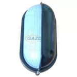   TRACON TLH-14F Fém hajólámpa, ovális, fekete, félig takart, vízszintes 230V, 50Hz, E27, max.100W, IP44, EEI=A++, A+, A, B, C, D, E