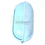   TRACON TLH-14FFW Fém hajólámpa, ovális, fehér, félig takart, függőleges 230V, 50Hz, E27, max.100W, IP44, EEI=A++, A+, A, B, C, D, E